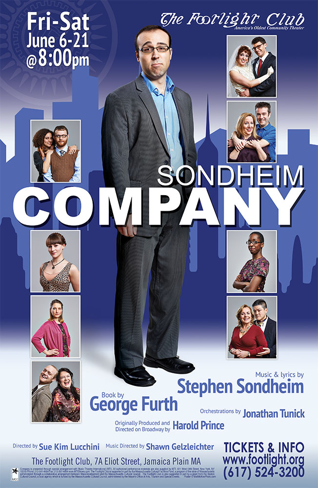 Stephen Sondheim's Company Marketing Poster for the Footlight Club
