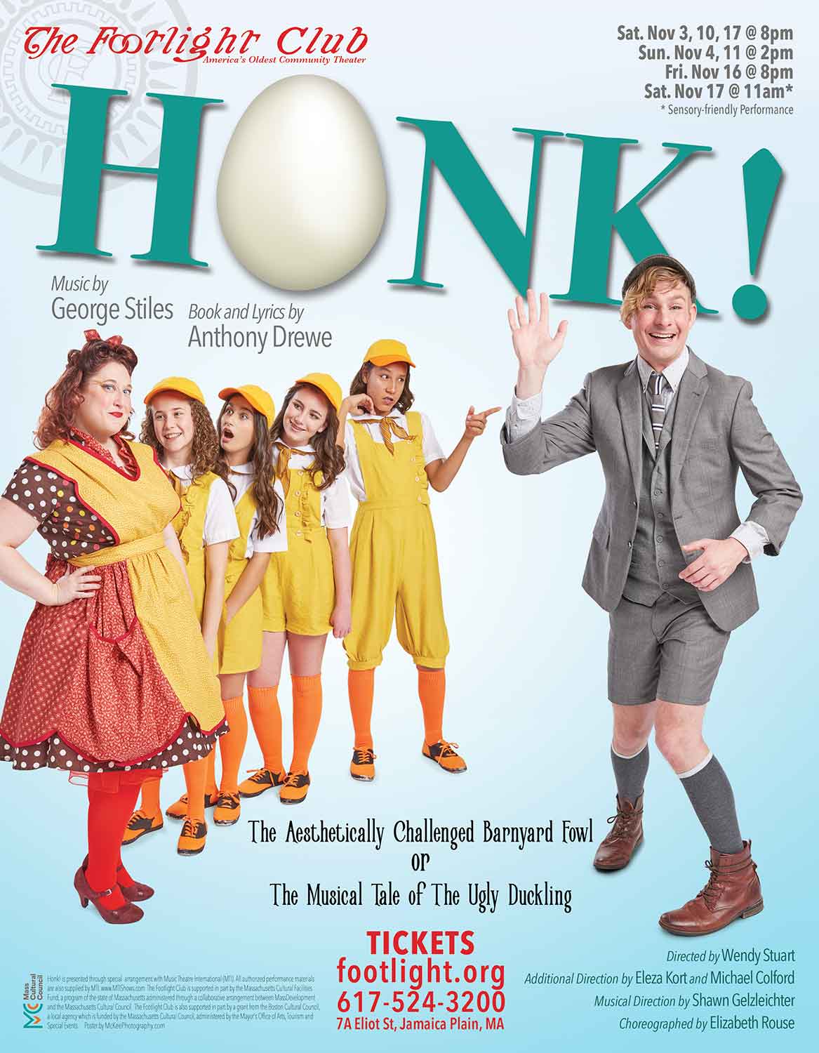 Honk! poster for the Footlight Club.