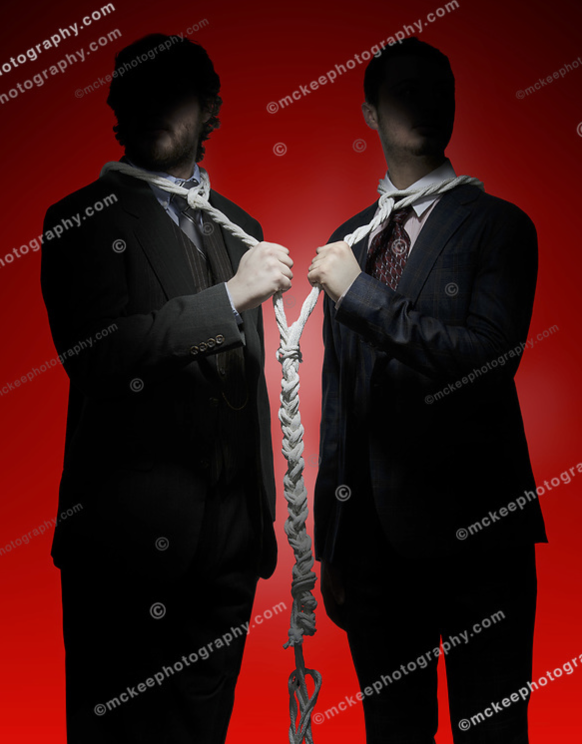 Stock Photo: We must all hang together